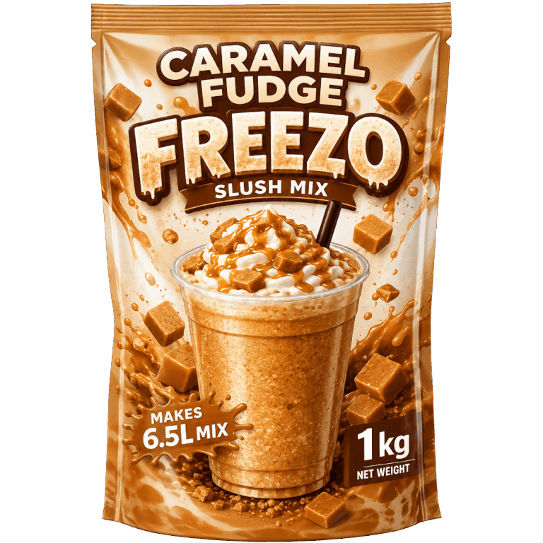 Caramel Fudge Freezo Slush Mix #1 BEST Freezo's Slush Powder Mix