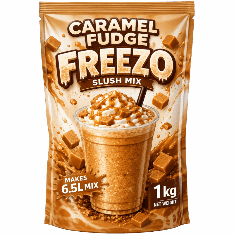 Caramel Fudge Freezo Slush Mix #1 BEST Freezo's Slush Powder Mix