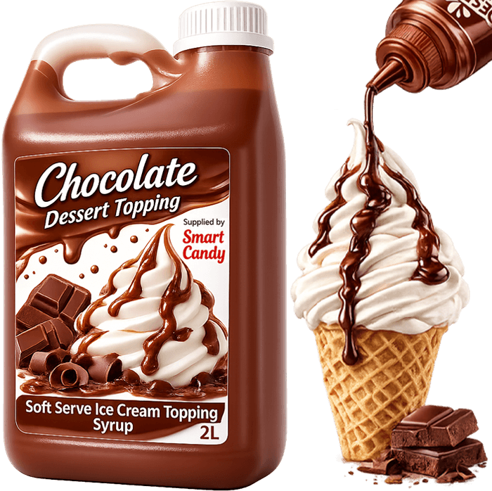 Chocolate Dessert Topping Syrup 2L for Soft Serve Ice Cream | Smart Candy