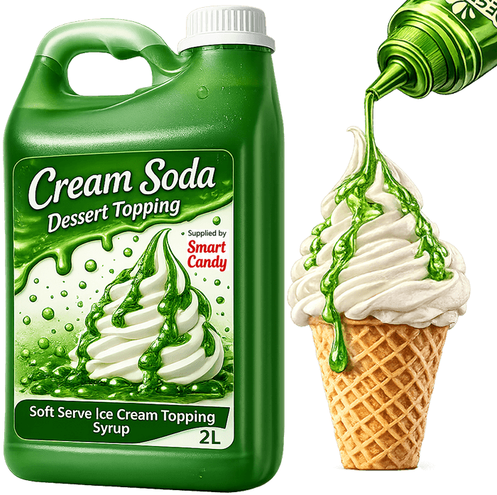 Cream Soda Soft Serve Dessert Topping Syrup 2L for Sale | Smart Candy South Africa