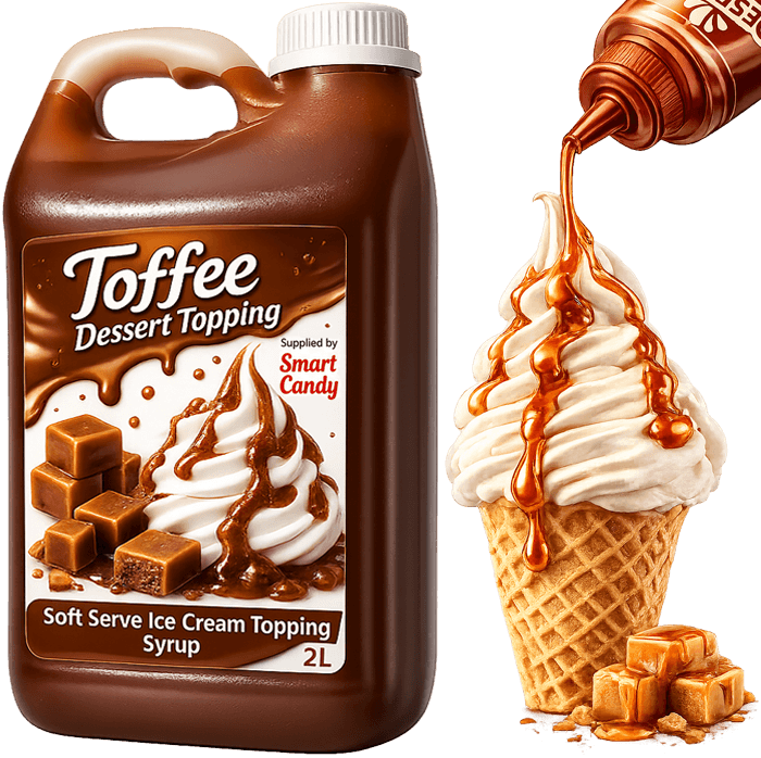 Toffee Dessert Topping Syrup 2L for Soft Serve | Smart Candy