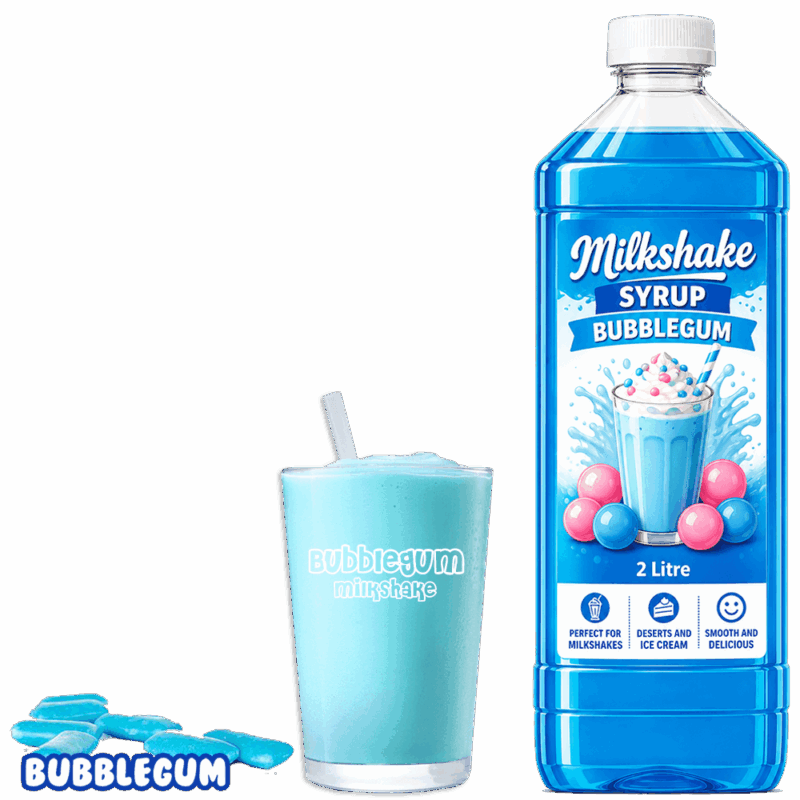 Milkshake Syrup BUBBLEGUM For Sale #1 Bubblegum Milkshake