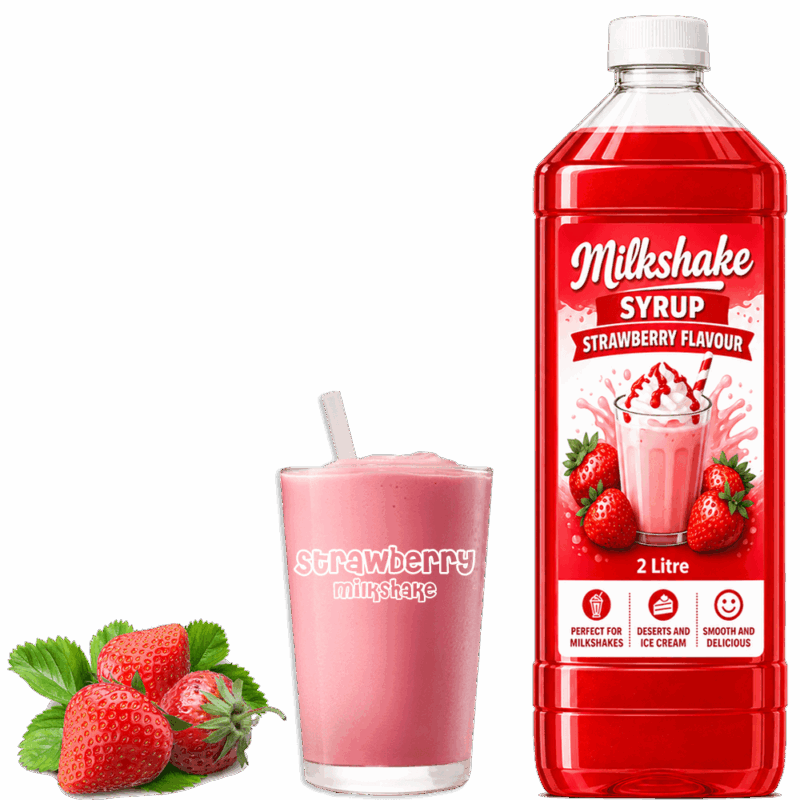 Milkshake Syrup STRAWBERRY For Sale #1 Strawberry Milkshake