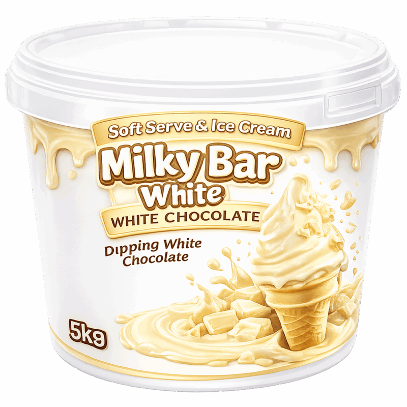 Milky Bar White Chocolate Dip 5kg For Sale | #1 Ice Cream Chocolate Dipping