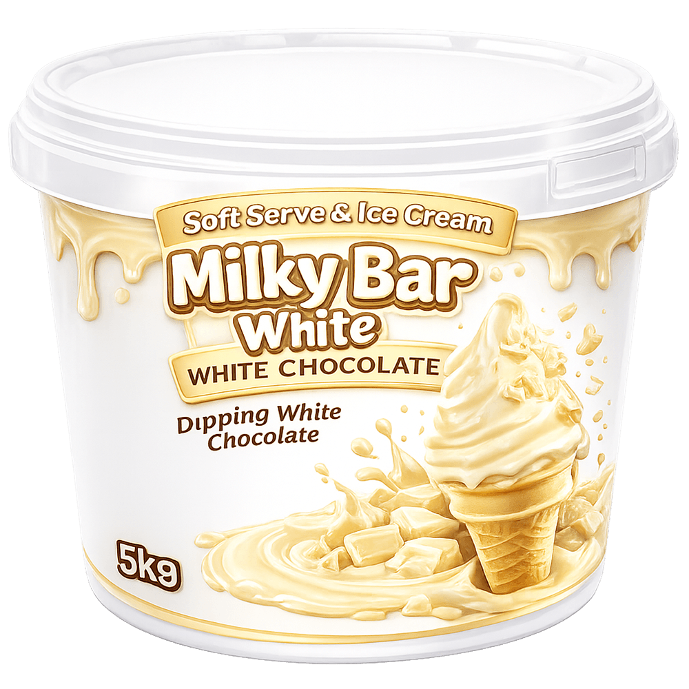 Milky Bar White Chocolate Dip 5kg For Sale | #1 Ice Cream Chocolate Dipping