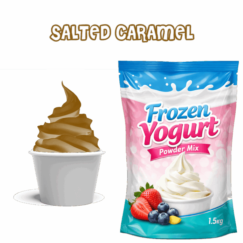 Frozen Yogurt Mix Salted Caramel for Sale | #1 Salted Caramel Frozen Yoghurt