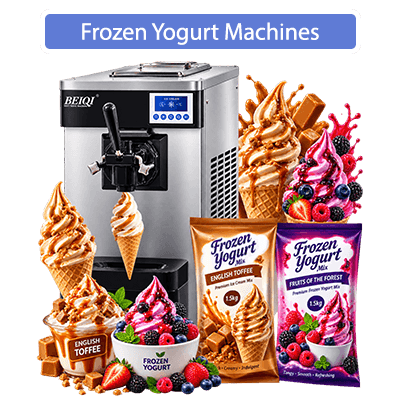 Commercial frozen yogurt machine for sale in South Africa supplied by Smart Candy, suitable for frozen yogurt shops, cafés, restaurants, dessert bars, and catering businesses.